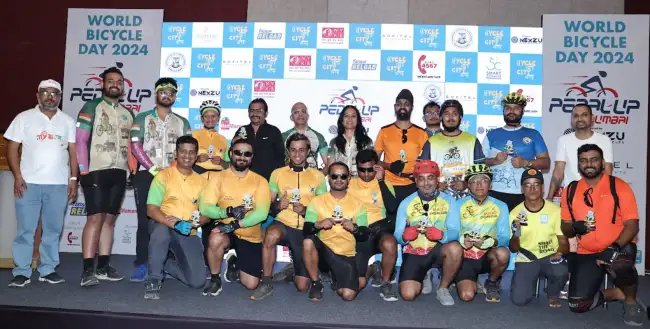 विश्व साइकिल दिवस पर मुंबई की प्रथम साइकिल मेयर फिरोजा ददान द्वारा “साइकिल रैली”