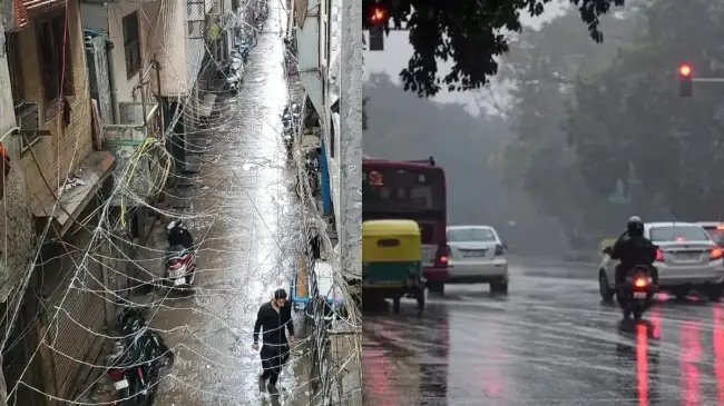 दिल्ली-एनसीआर में होली के दिन गरज के साथ बारिश, सुहावना हुआ मौसम