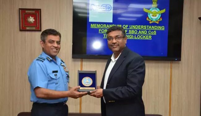 भारतीय वायु सेना डिजिलॉकर एकीकरण के साथ डिजिटल परिवर्तन यात्रा का शुभारम्भ किया