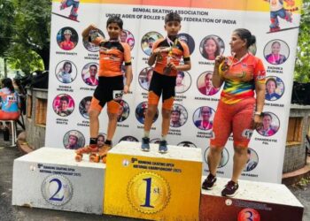 कोलकाता में आयोजित 9वें रैंकिंग ओपन नेशनल स्पीड स्केटिंग चैंपियनशिप में बरेका ने लहराया परचम