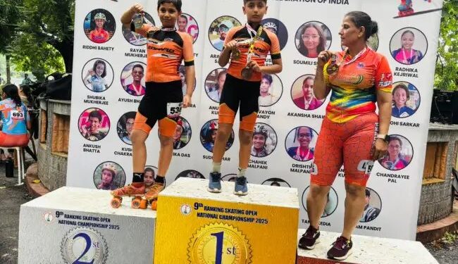 कोलकाता में आयोजित 9वें रैंकिंग ओपन नेशनल स्पीड स्केटिंग चैंपियनशिप में बरेका ने लहराया परचम