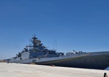 भारतीय नौसेना का जहाज तबर मिस्र के अलेक्जेंड्रिया पहुंचा