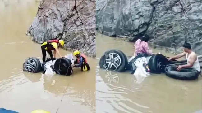 उत्तराखंड: गढ़वाल में दर्दनाक हादसा, अलकनंदा नदीं में गिरी कार, 4 लोग लापता