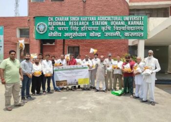 खरीफ मक्का प्रदर्शन हेतु करनाल और पानीपत जिलों में किसानों के लिए दो बीज वितरण कार्यक्रम आयोजित
