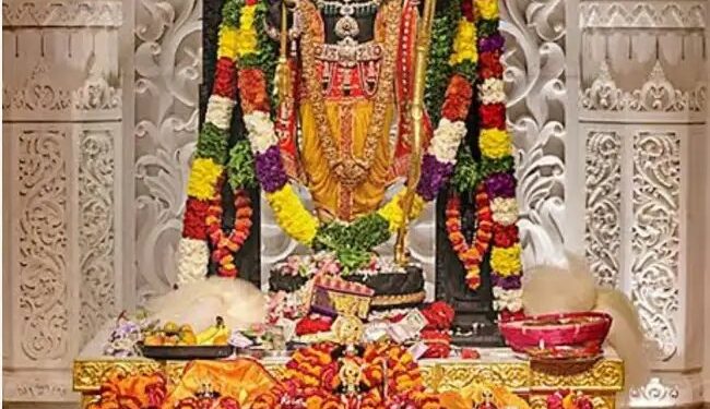 प्री मानसून की पहली बारिश में रामलला के मंदिर की छत टपकी