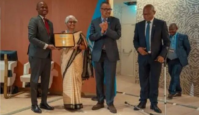 WHO ने निमहांस को स्वास्थ्य सेवाओं के लिए नेल्सन मंडेला पुरस्कार से सम्मानित किया