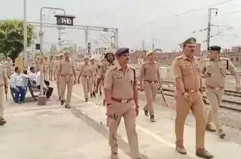 भारत- पाक युद्ध के बीच, UP में अलर्ट, औरेया रेलवे स्टेशन पर पुलिस ने बढ़ाई तैनाती, RPF- GRP का मार्च