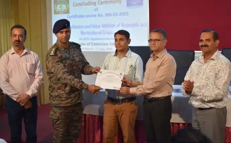 पालमपुर में वायुसेना के जवानों ने सफलतापूर्वक पूरा किया 16 सप्ताह का कृषि प्रशिक्षण
