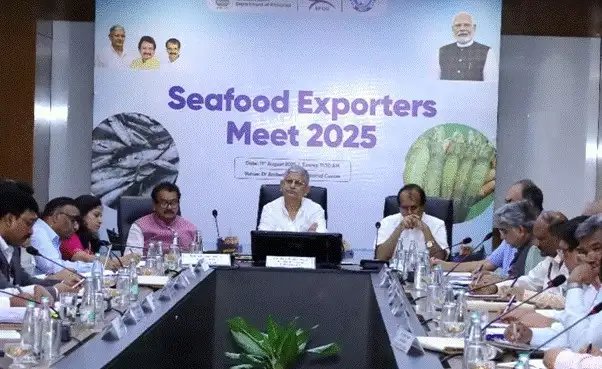 केंद्रीय मंत्री राजीव रंजन सिंह ने नई दिल्ली में सीफूड एक्सपोर्टर्स मीट 2025 की अध्यक्षता की,