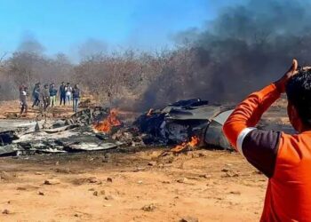 राजस्थान में बड़ा हादसा: एयरफोर्स का जगुआर ट्रेनर विमान क्रैश, दो पायलट शहीद