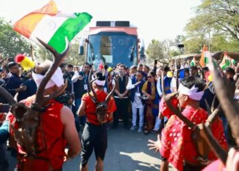 मणिपुर के सेमकई में राहुल गांधी का जोरदार स्वागत, समर्थकों में दिखा उत्साह