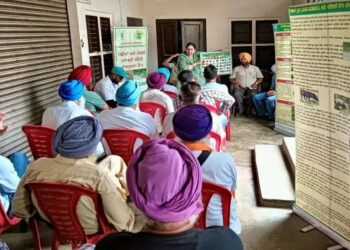 पीएयू ने कृषि विभाग के सहयोग से मेहना गांव में किया संयुक्त किसान जागरूकता शिविर का आयोजन