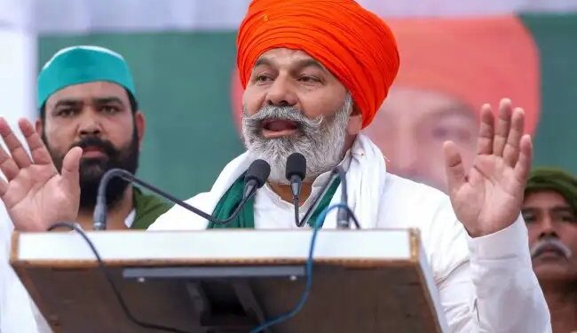 खनौरी बॉर्डर से केंद्र को ललकार! किसान महापंचायत में बोले राकेश टिकैत