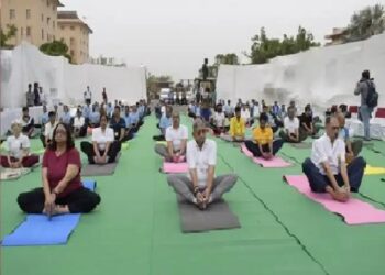 अंतर्राष्ट्रीय योग दिवस 2024 का भव्य कार्यक्रम कृषि भवन में आयोजित किया गया