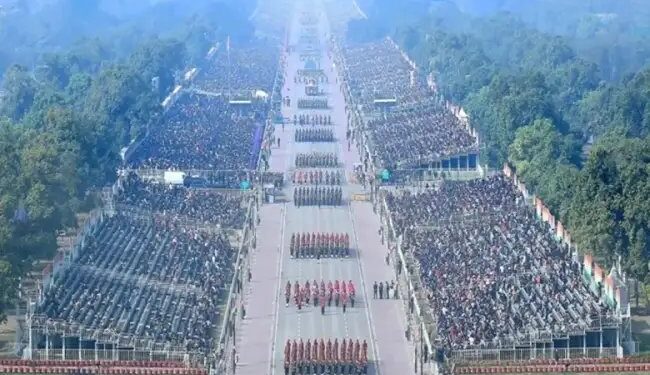 76वें गणतंत्र दिवस समारोह का समापन, आसमान से जमीन तक दिखी भारत की शक्ति